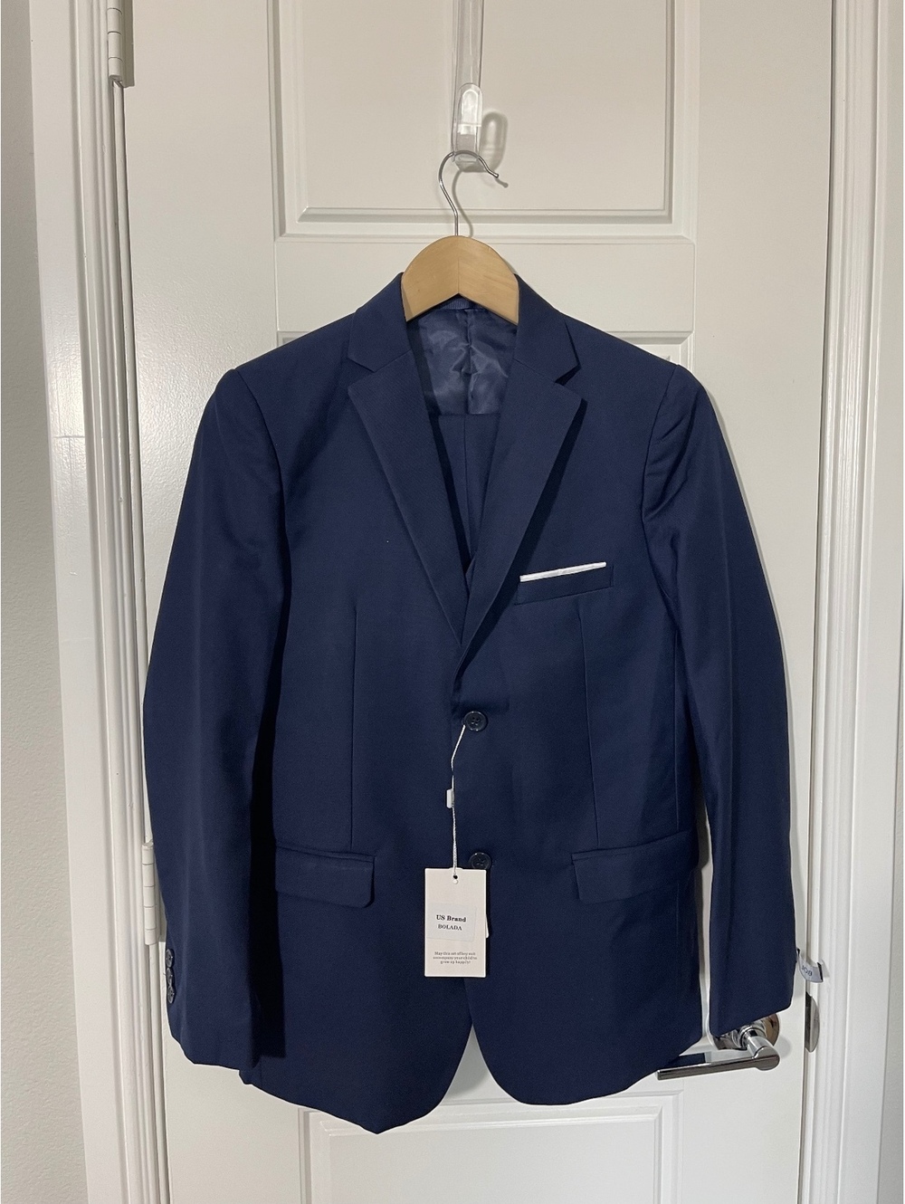 BOLADA Boys Suits for Kids Size 14 Navy Blue 3 Pieces K167